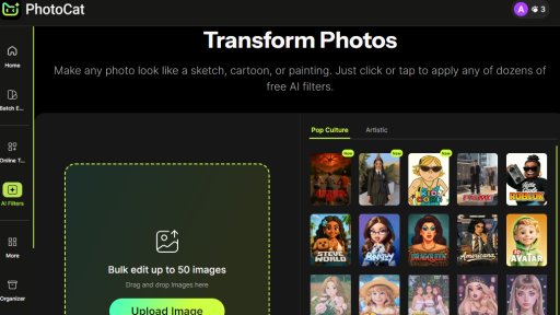 PhotoCat AI Filters - Filtros AI gratuitos para fotos - Logo