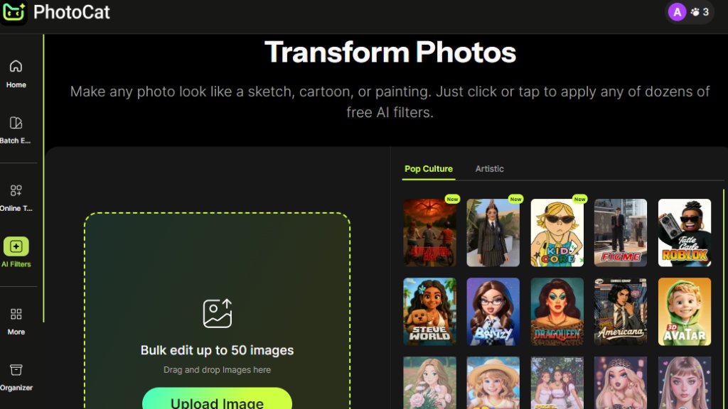 PhotoCat AI Filters Capture d'écran