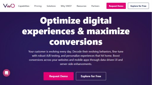 VWO - Optimización integral de experiencias digitales - Logo