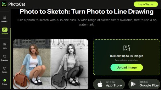 PhotoCat Photo to Sketch - Conversor Instantáneo de Fotos a Boceto con IA - Logo