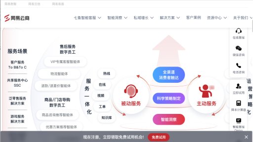 网易云商 - 智能服务营销一体化平台 - Logo