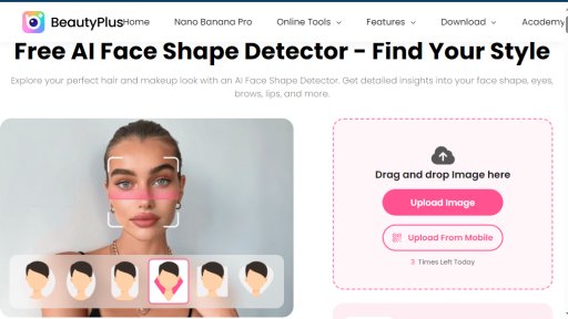 BeautyPlus Face Shape Detector - Descubre tu estilo de belleza perfecto - Logo