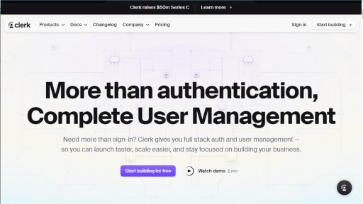Clerk - Plateforme de Gestion Utilisateurs Complète - Logo