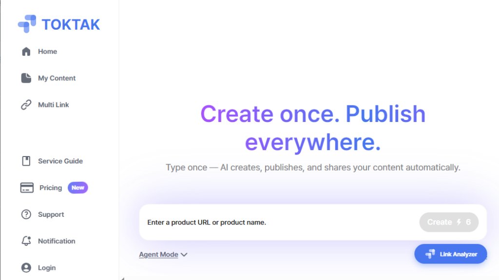 Toktak.ai Capture d'écran