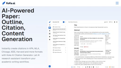 Koke AI - Asistente Inteligente para Escritura Académica - Logo