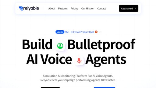 Relyable - Pruebas automatizadas para agentes de voz IA - Logo