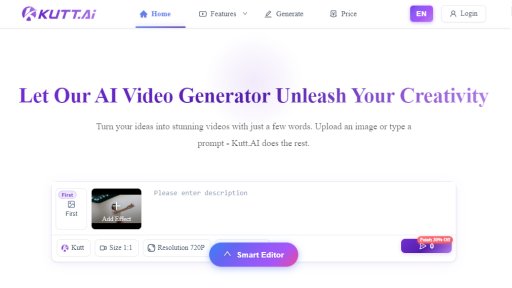 Kutt.AI - Estudio de creación de video IA todo en uno - Logo