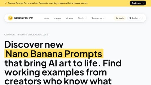 Banana Prompts - Comunidad de Prompts para Arte con IA - Logo