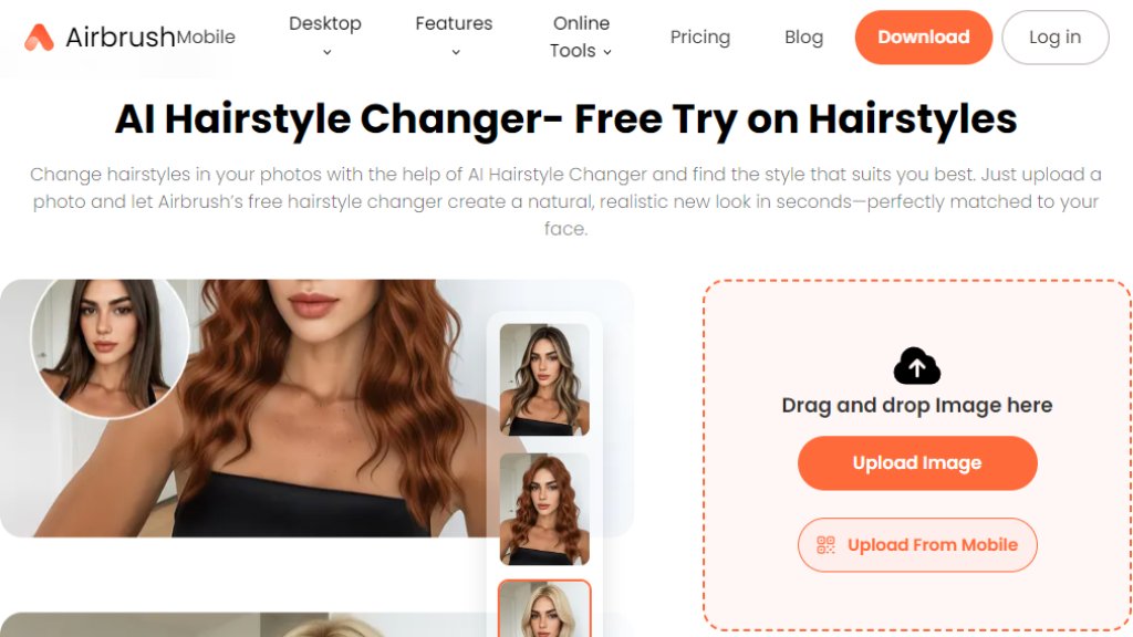 Airbrush AI Hairstyle Screenshot