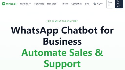 WADesk WhatsApp Chatbot - Automatisez Ventes & Support WhatsApp - Logo
