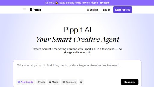 Pippit AI - Plateforme de création de contenu IA intelligente - Logo