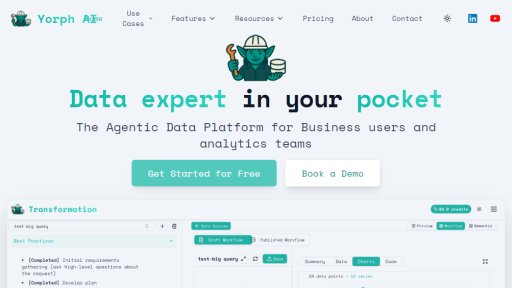 Yorph AI - Plataforma de Datos Agéntica Simplificada - Logo