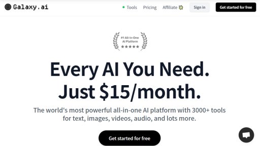 Galaxy.ai - La plataforma todo en uno de IA definitiva - Logo