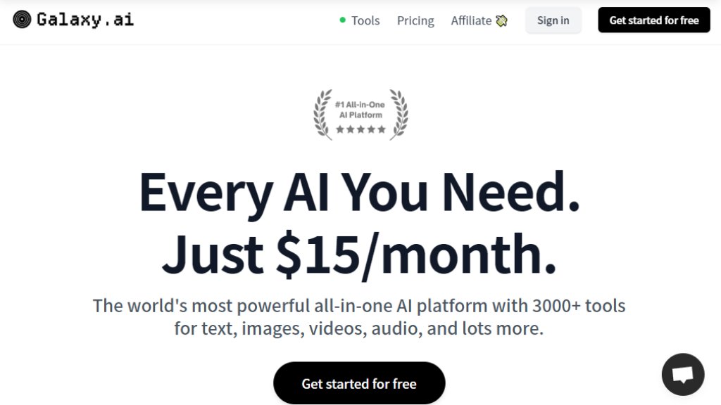 Galaxy.ai Captura de pantalla