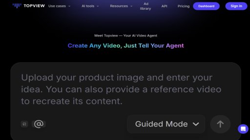 Topview AI - Crea Videos Virales con IA - Logo