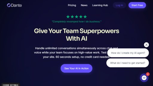 Dante AI - Conversations client automatisées - Logo