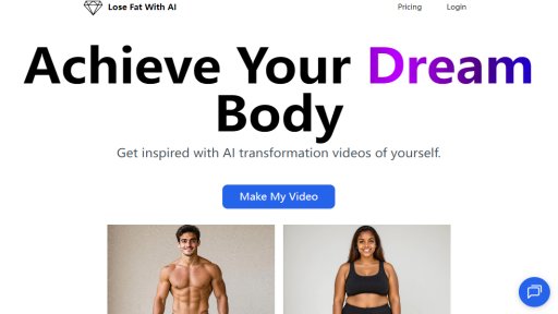 Lose Fat With AI - Visualisez Votre Transformation Minceur - Logo