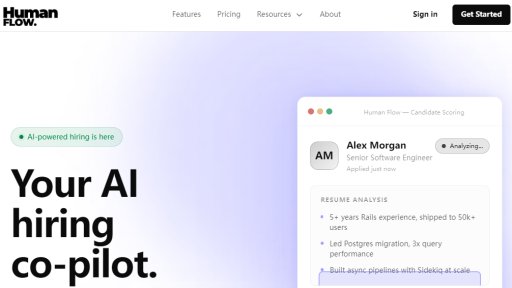 Human Flow - Asistente de Contratación Inteligente para Startups - Logo