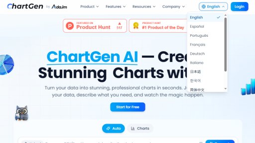 ChartGen AI - Herramienta de Creación Instantánea de Gráficos con IA - Logo
