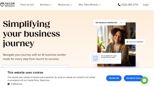 Tailor Brands - Plataforma Completa de Creación de Negocios con IA - Logo