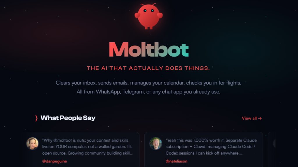 Moltbot Captura de tela