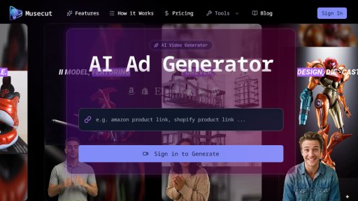 Musecut - Générateur vidéo IA automatique - Logo