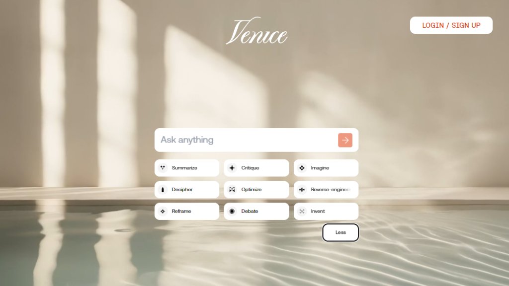 Venice.ai Screenshot