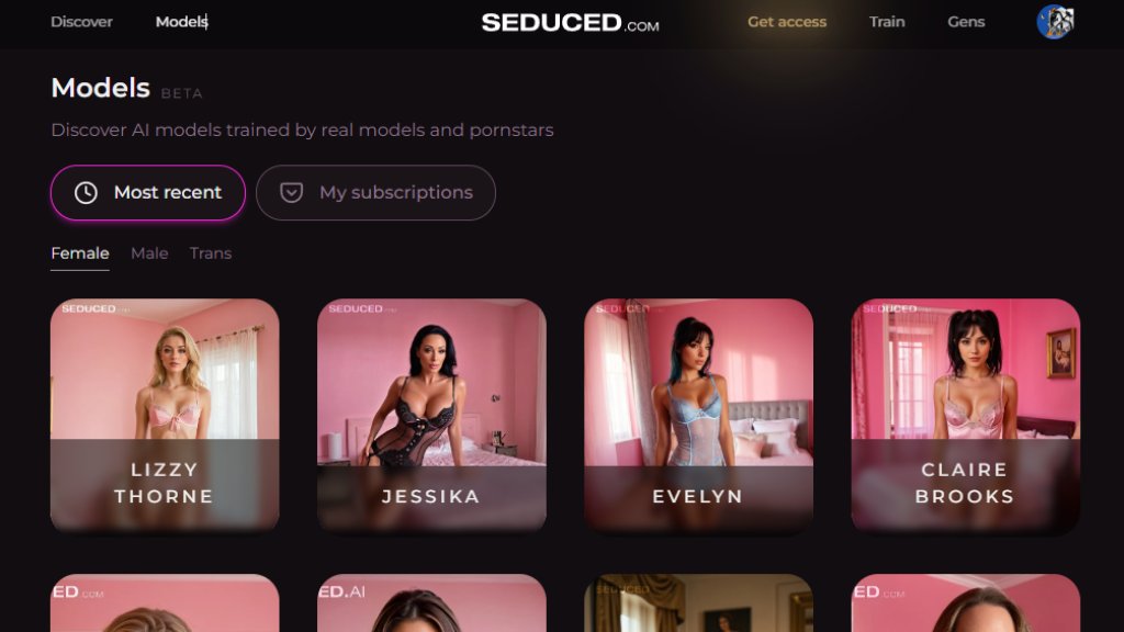 Seduced AI Screenshot