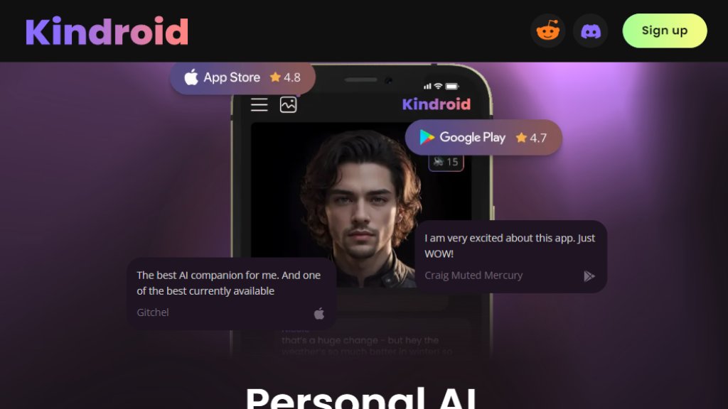 Kindroid.ai Screenshot