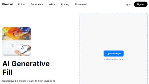 Pixelcut Generative Fill - Transforma imágenes con indicaciones de texto IA - Logo