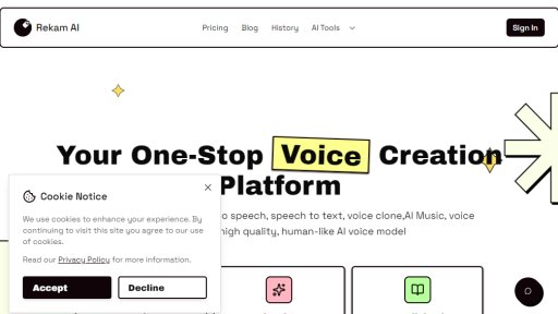 Rekam AI - Estudio definitivo de creación de voces con IA - Logo