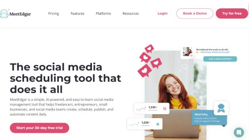 MeetEdgar - Automate Your Social Media Effortlessly - Logo