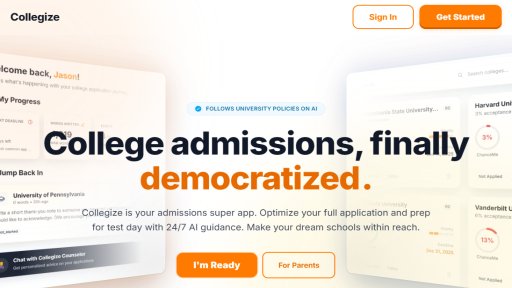 Collegize - Tu consejero de admisiones universitarias con IA - Logo
