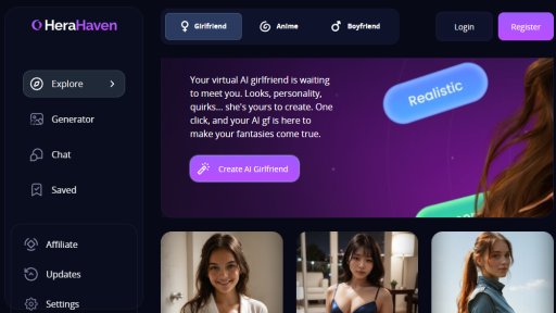 HeraHaven - Create Your Virtual AI Companion - Logo