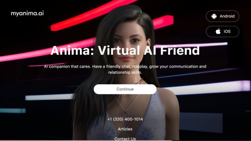 MyAnima.ai - Votre ami virtuel IA bienveillant - Logo