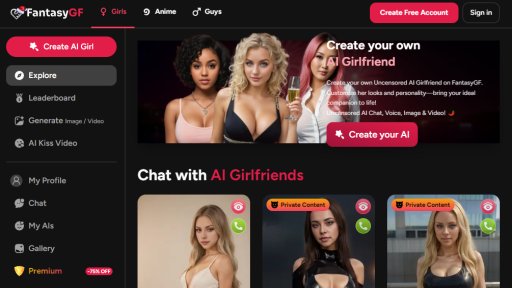 FantasyGF.ai - Your personalized AI companion - Logo