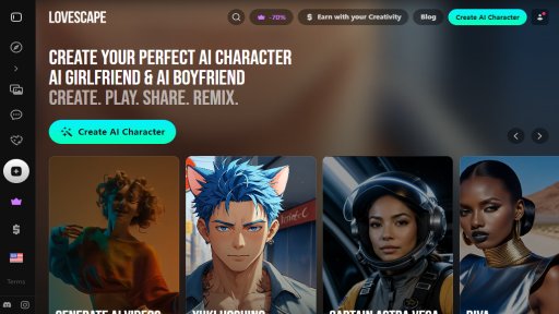 Lovescape.ai - Create Your Perfect AI Companion - Logo