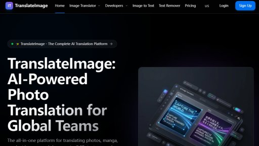 TranslateImage - AI-Powered Visual Translation Platform - Logo