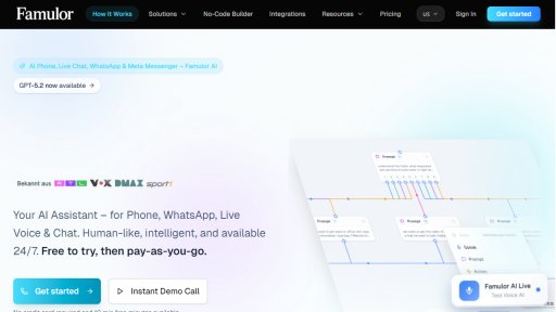 Famulor - Automatisez vos appels avec des agents IA - Logo