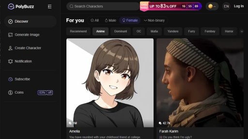 PolyBuzz - Your immersive AI companion experience - Logo