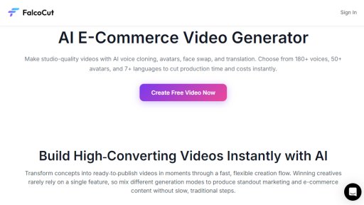 FalcoCut - Agente de Video IA para Contenido Instantáneo - Logo