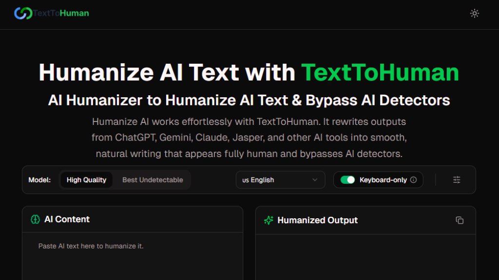 TextToHuman Screenshot