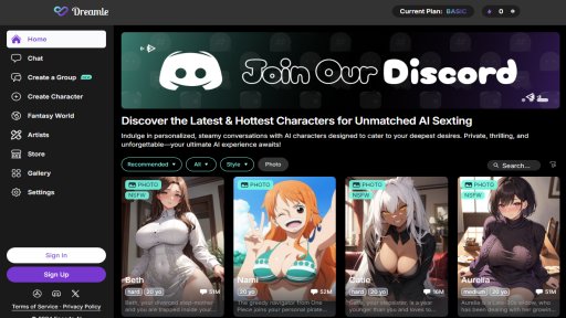 Dreamle - Unfiltered AI companionship for adult fantasies - Logo