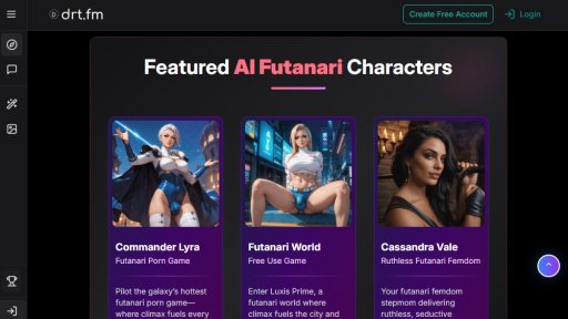 DRT.fm - Immersive Futanari AI Roleplay - Logo