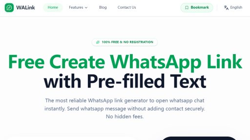 WALink - Free WhatsApp Link Generator & QR Creator - Logo