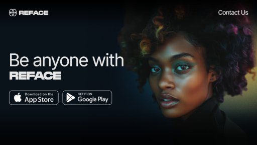 Reface - Magia creativa de intercambio facial - Logo