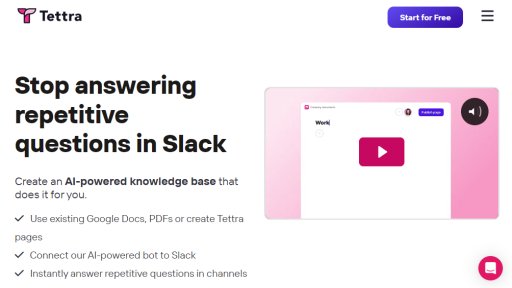 Tettra - Base de Conocimiento con IA para Equipos - Logo