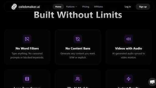 CelebMakerAI - Plataforma de Creación de Medios IA Sin Censura - Logo