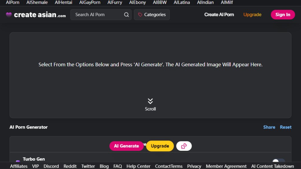 CreateAIAsian Screenshot