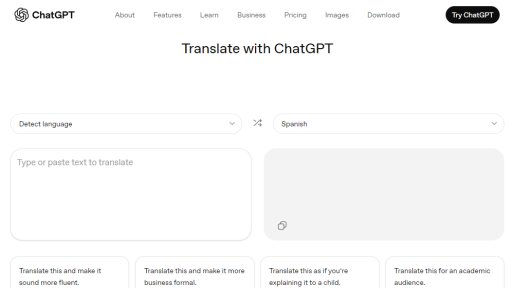 Traductor ChatGPT - Herramienta de Traducción Inteligente y Consciente del Contexto - Logo